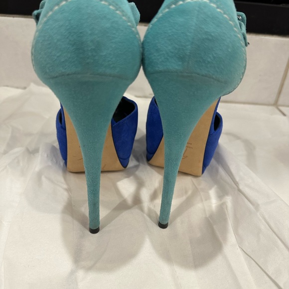 Giuseppe zanotti sharon blue platform sz 6 - Picture 7 of 16
